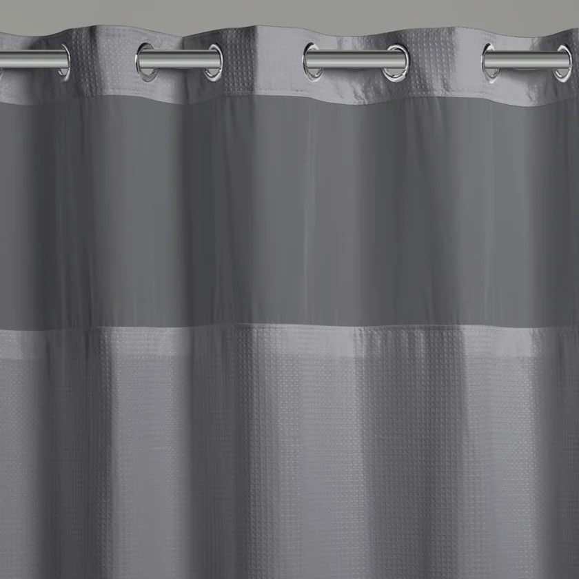 Hookless Snap Waffle Shower Curtain - view 3