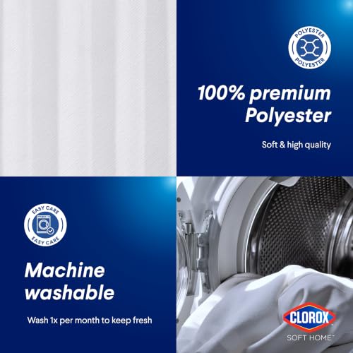 Clorox 2-in-1 Bathroom Shower Curtain view 3
