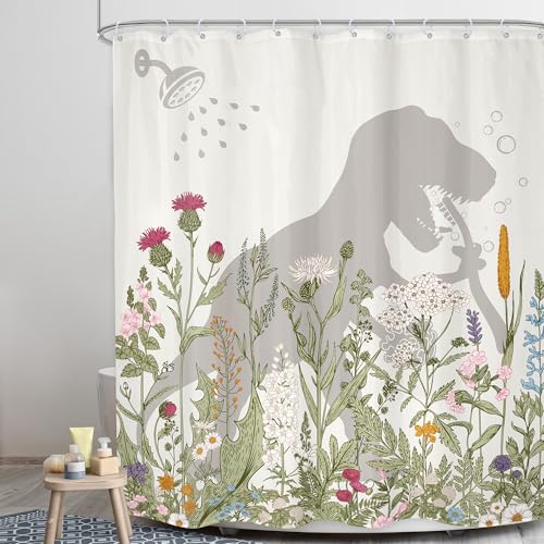 LGhtyro Dinosaur Wildflower Kids Shower view 3