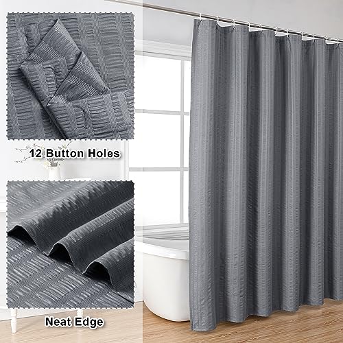 Aiyufeng Moga Grey Shower Curtain view 2
