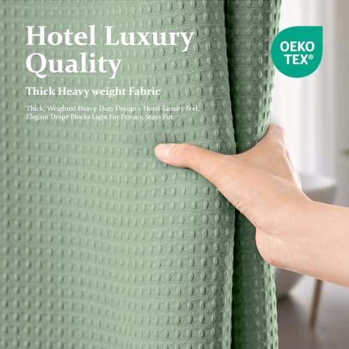 Dynamene Sage Green Shower Curtain view 5
