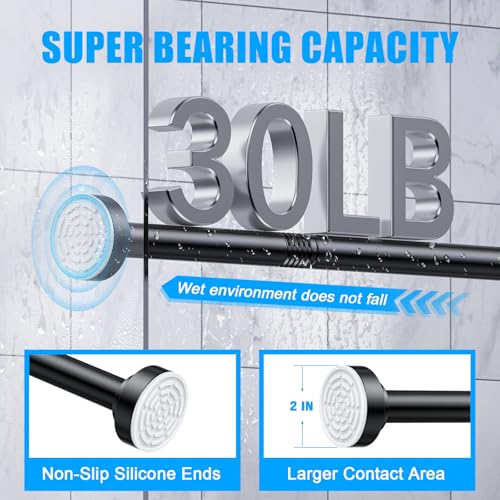 TEECK Shower Curtain Rod 32-80 view 3