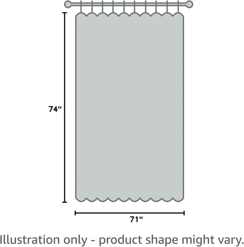 Hookless Snap Waffle Shower Curtain - view 2