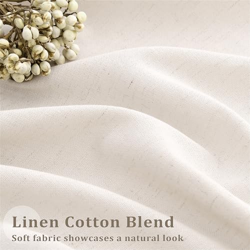 Natural Pinch Pleated Linen Curtains view 3