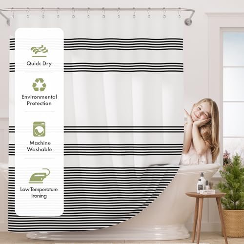 AmazerBath Shower Curtain Washable Cloth view 3