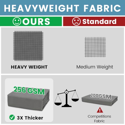 EUTXL 256GSM Heavyweight Waffle Weave view 2