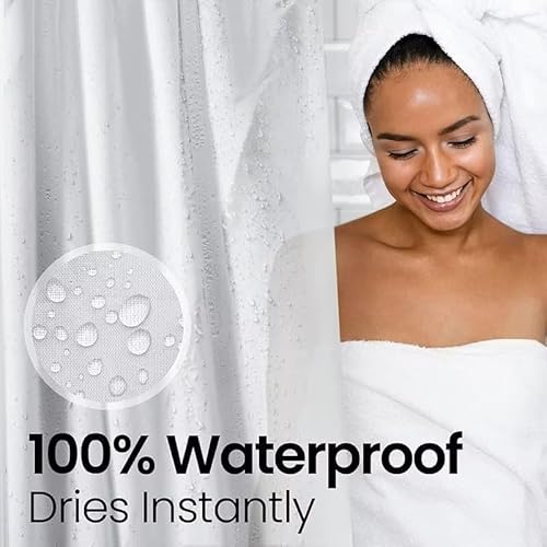 LiBa Bathroom Shower Curtain Waterproof view 5