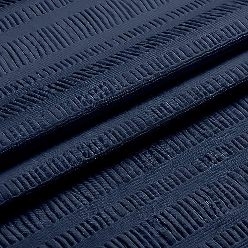 Aiyufeng Moga Navy Blue Fabric view 3