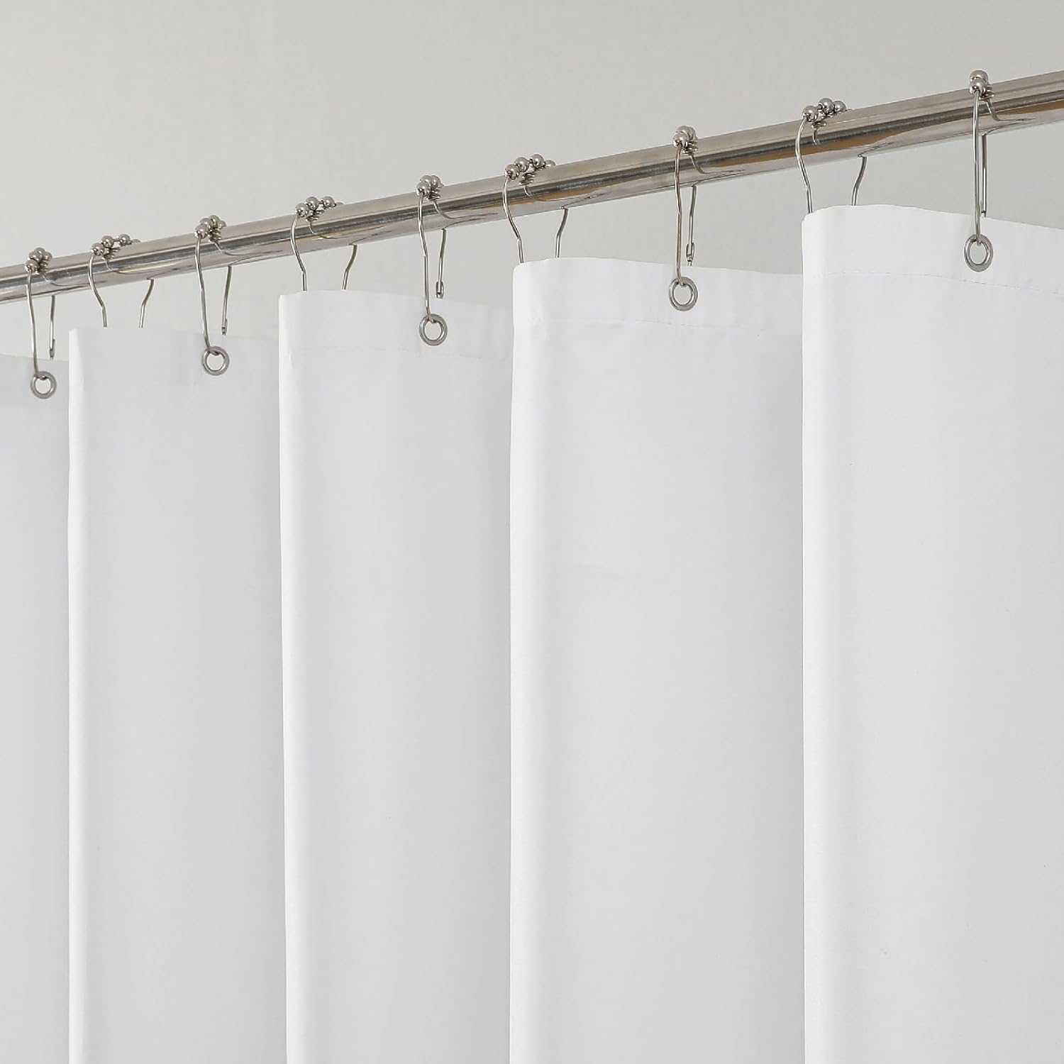 THAIGEE Water-Repellent Fabric Shower Curtain Liner