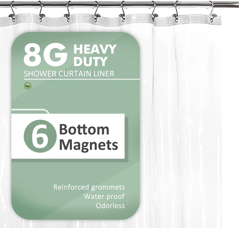 Barossa Design PEVA Shower Liner