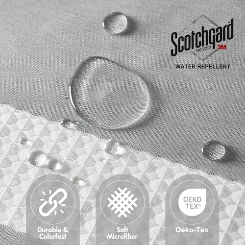 Madison Park Shower Curtain Spa Waffle Weave Stall 36x72 3M Scotchgard Moisture Management Grey