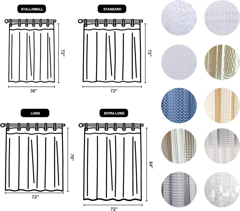 NTBAY EVA Shower Curtain - view 2