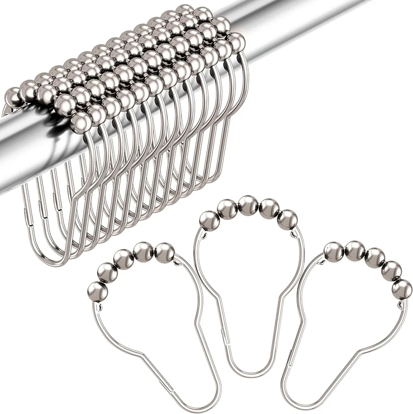 Amazer Decorative Shower Curtain Hooks