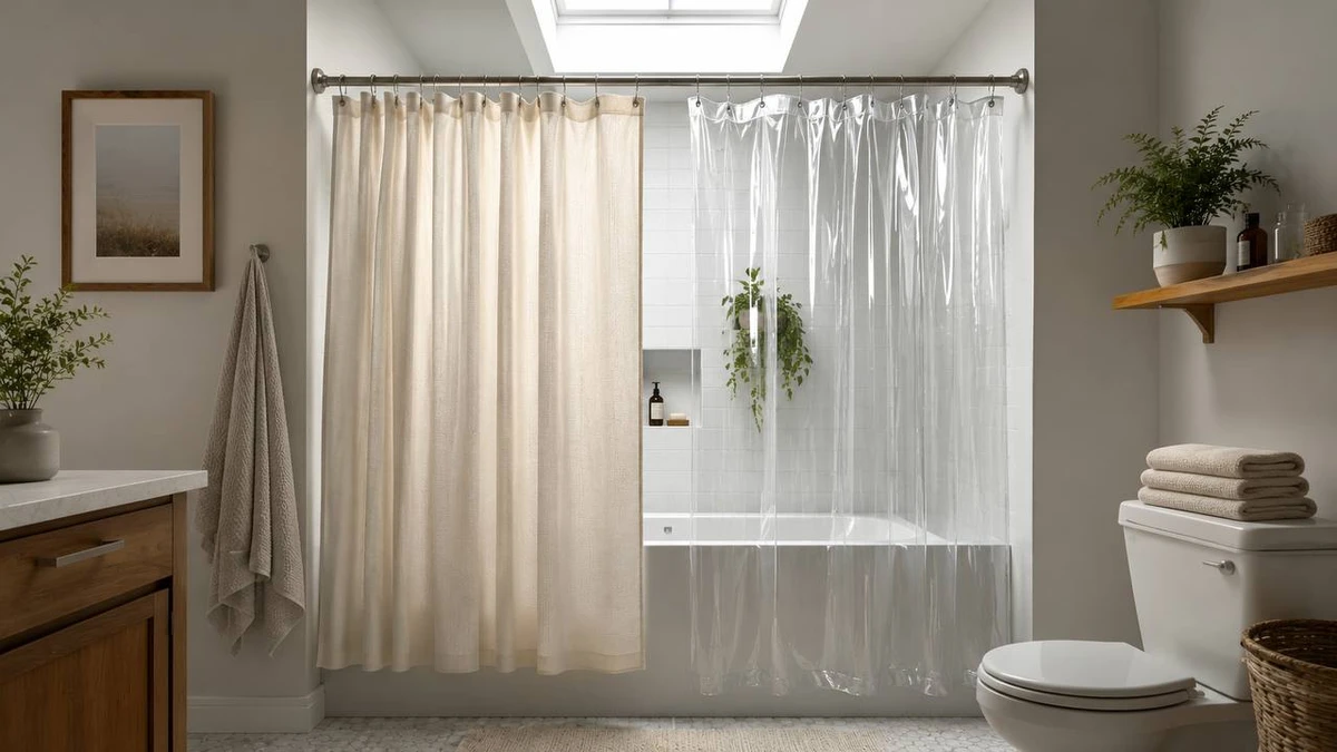Fabric vs Plastic Shower Curtains comparison